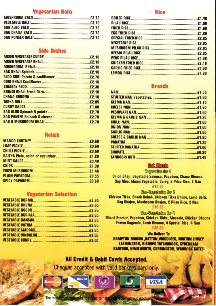 Menu Image